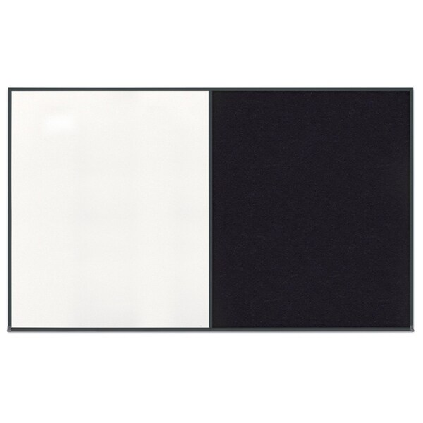 Double Door Radius Corkboard, 60"x36", Hea, UV7014RC-SATIN-SURF